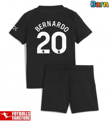 Manchester City Bernardo Silva #20 Bortatröja Barn 2025-26 Kortärmad (+ Korta byxor)
